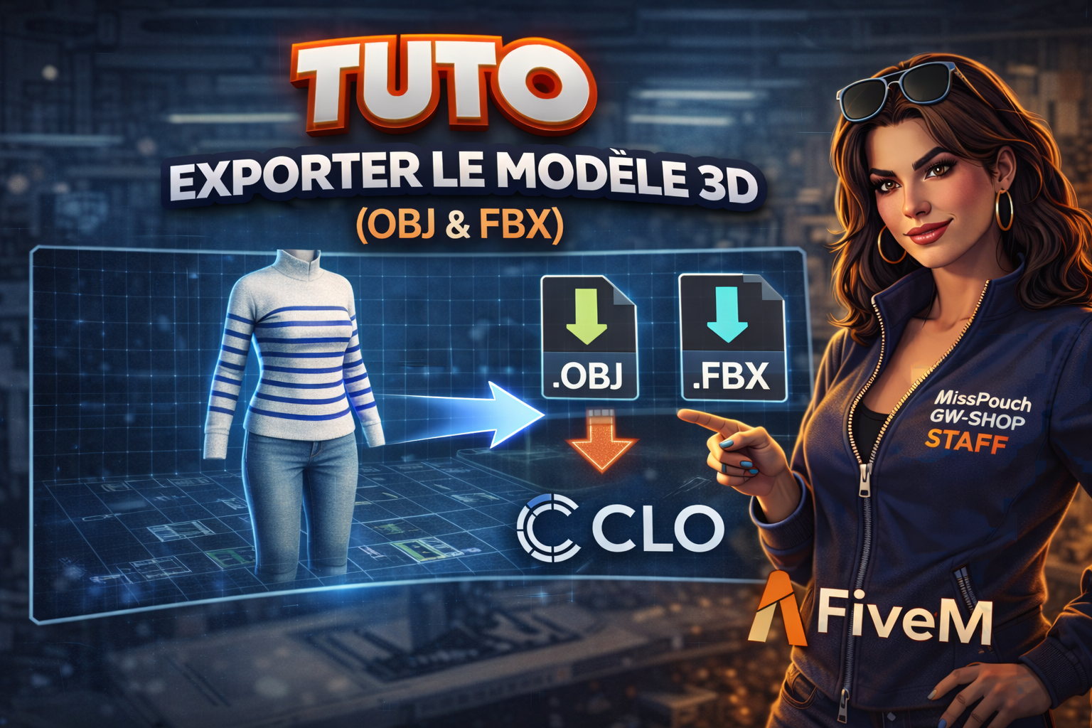 Exporter le modèle 3D (OBJ & FBX)