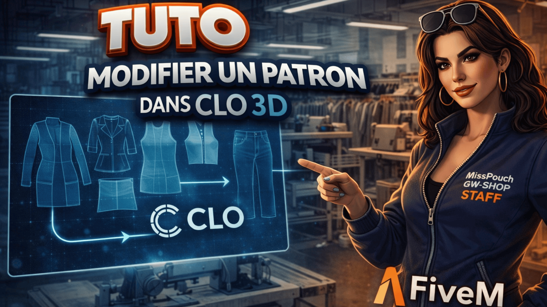 Modifier un patron dans CLO 3D